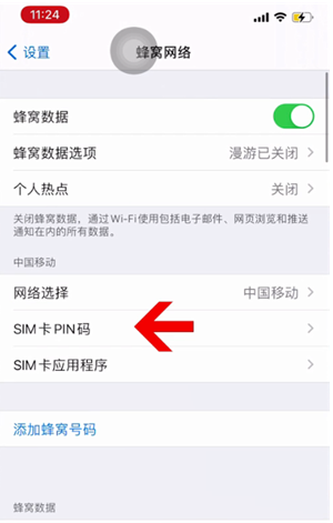 黄江镇苹果14维修网分享如何给iPhone14的SIM卡设置密码 