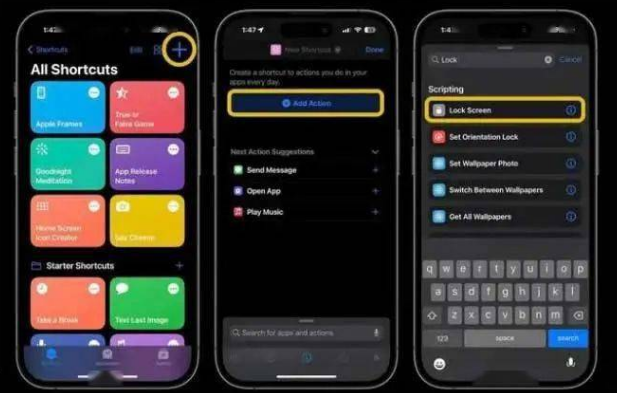 黄江镇苹果14锁屏维修店分享iPhone14升级iOS16.4后如何创建锁屏快捷方式 